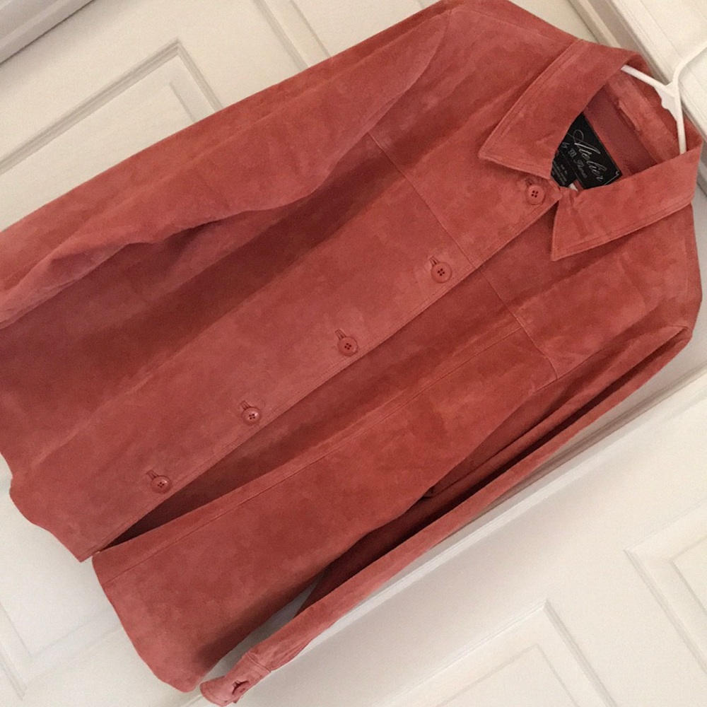 Women's Suede Jacket in Rust by Wilsons Leather